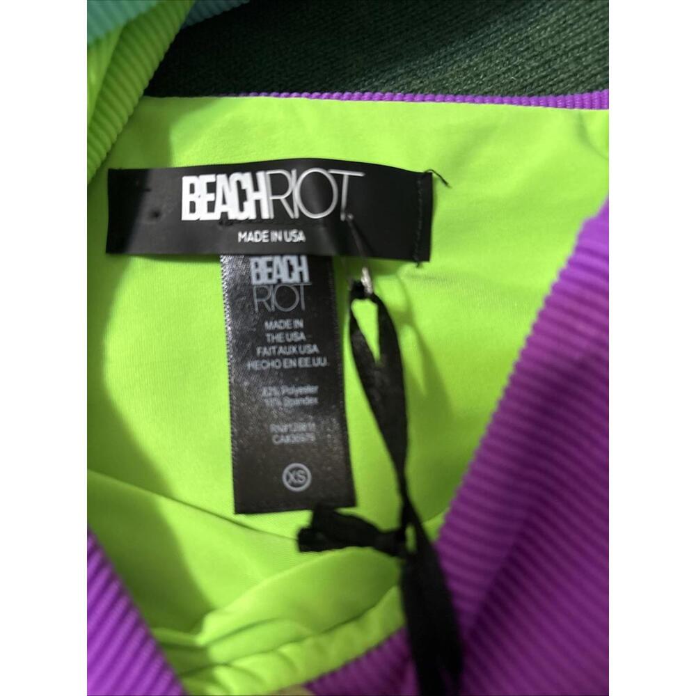 NWT Beach Riot Carlie Swimsuit in Cool Combo XS New With‎ Tags Sold Out - Picture 5 of 7